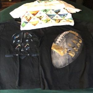 BOYS MEDIUM OLD NAVY TEE SHIRT LOT STAR WARS